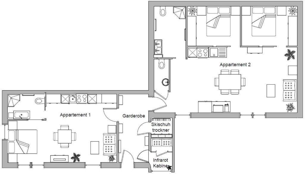 Appartements Hochegg Schladming Ruang foto